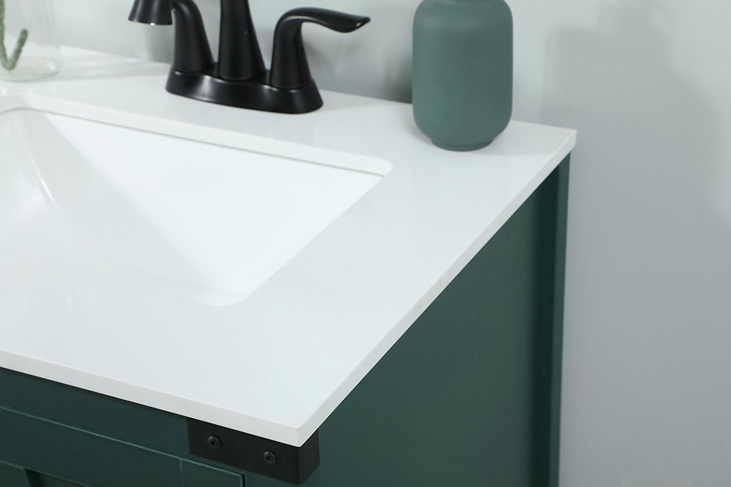 Elegant Bathroom Vanity - Green (VF90224MGN)