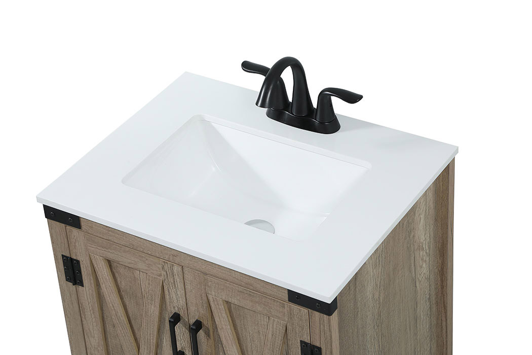 Elegant Bathroom Vanity - Natural Wood (VF90224NT)