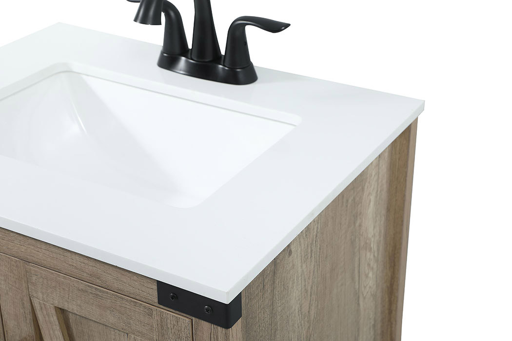 Elegant Bathroom Vanity - Natural Wood (VF90224NT)