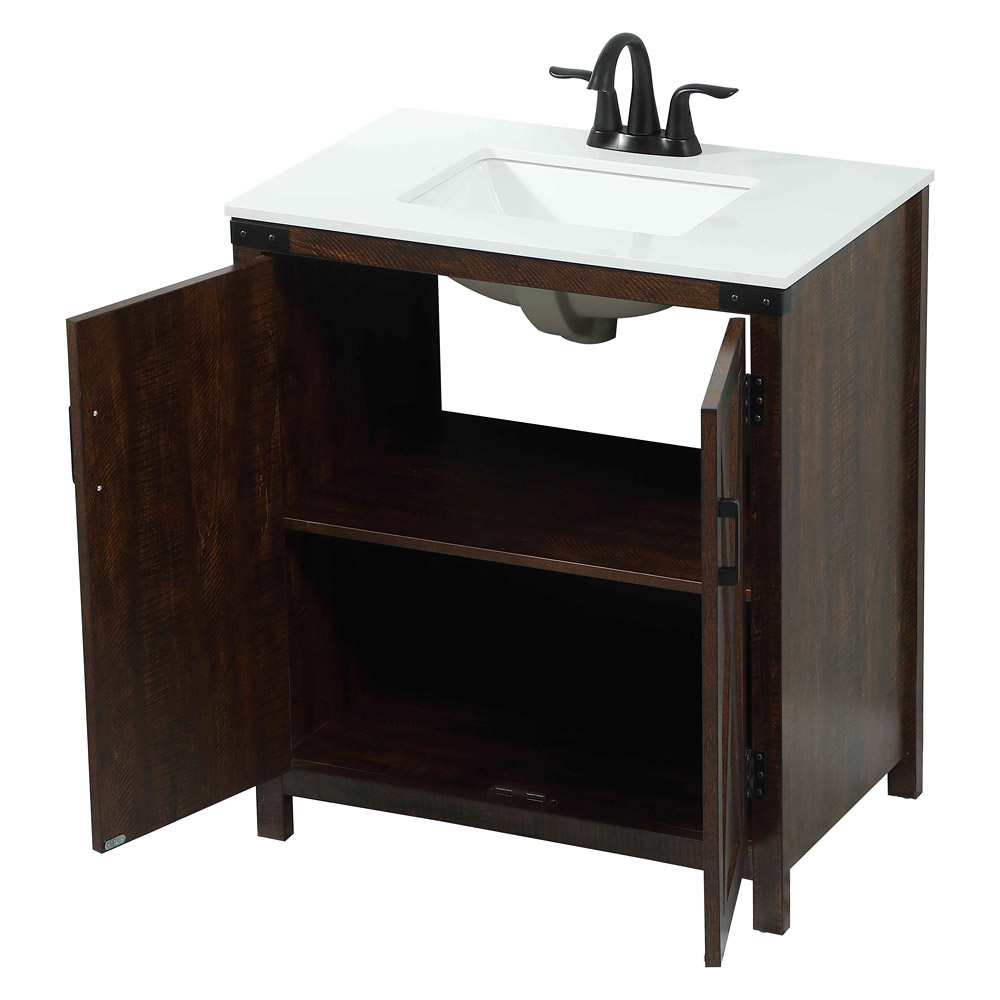 Elegant Bathroom Vanity - Espresso (VF90230EX)