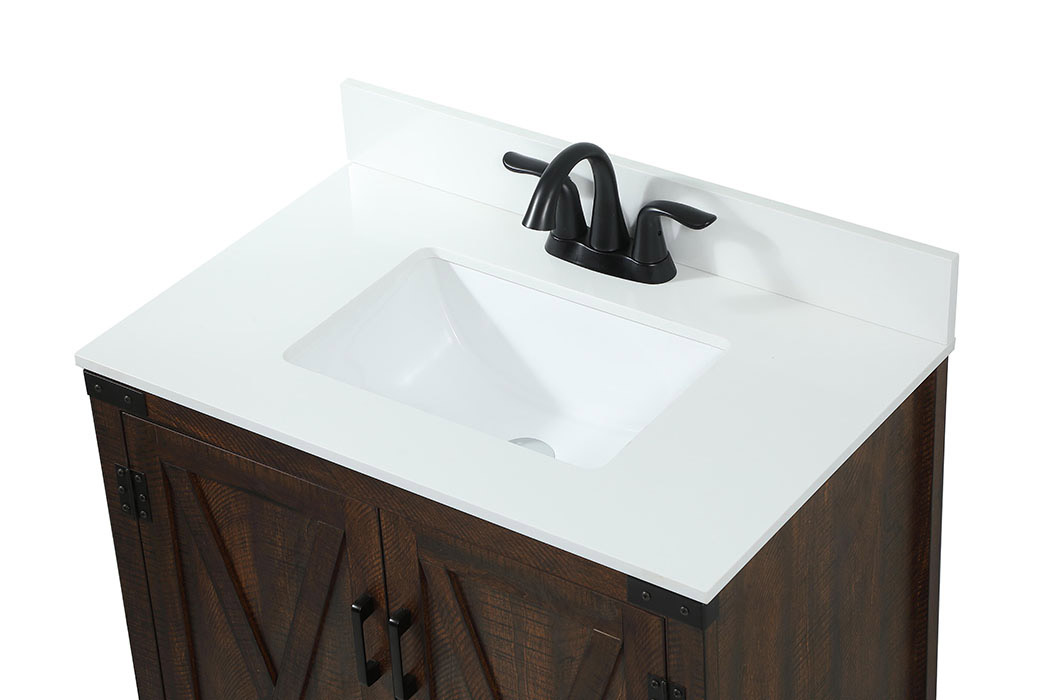 Elegant Bathroom Vanity - Espresso (VF90230EX-BS)