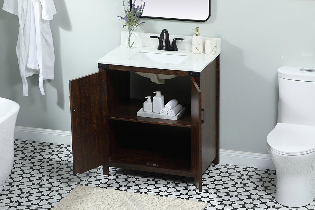 Elegant Bathroom Vanity - Espresso (VF90230EX-BS)