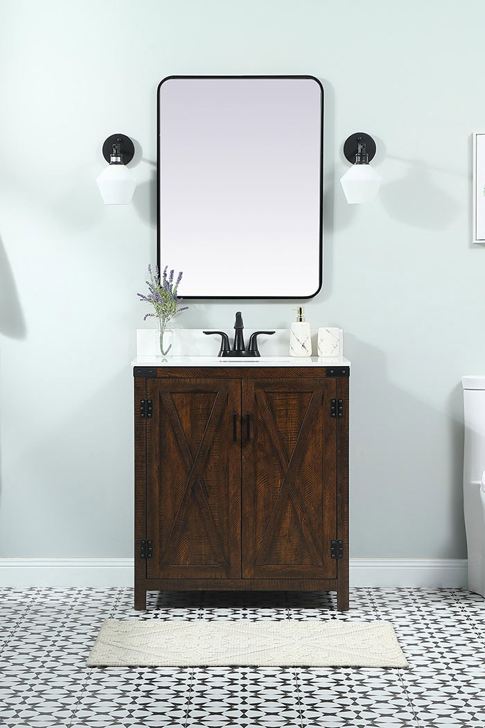 Elegant Bathroom Vanity - Espresso (VF90230EX-BS)