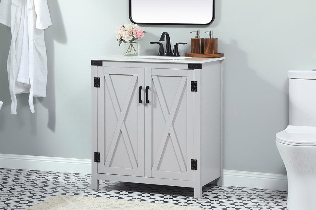 Elegant Bathroom Vanity - Gray (VF90230GR)