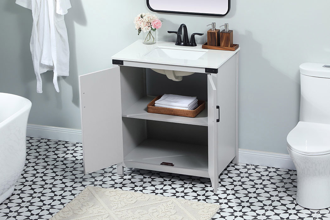 Elegant Bathroom Vanity - Gray (VF90230GR)