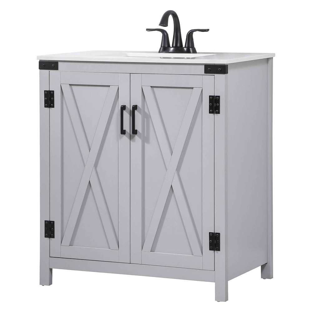 Elegant Bathroom Vanity - Gray (VF90230GR)