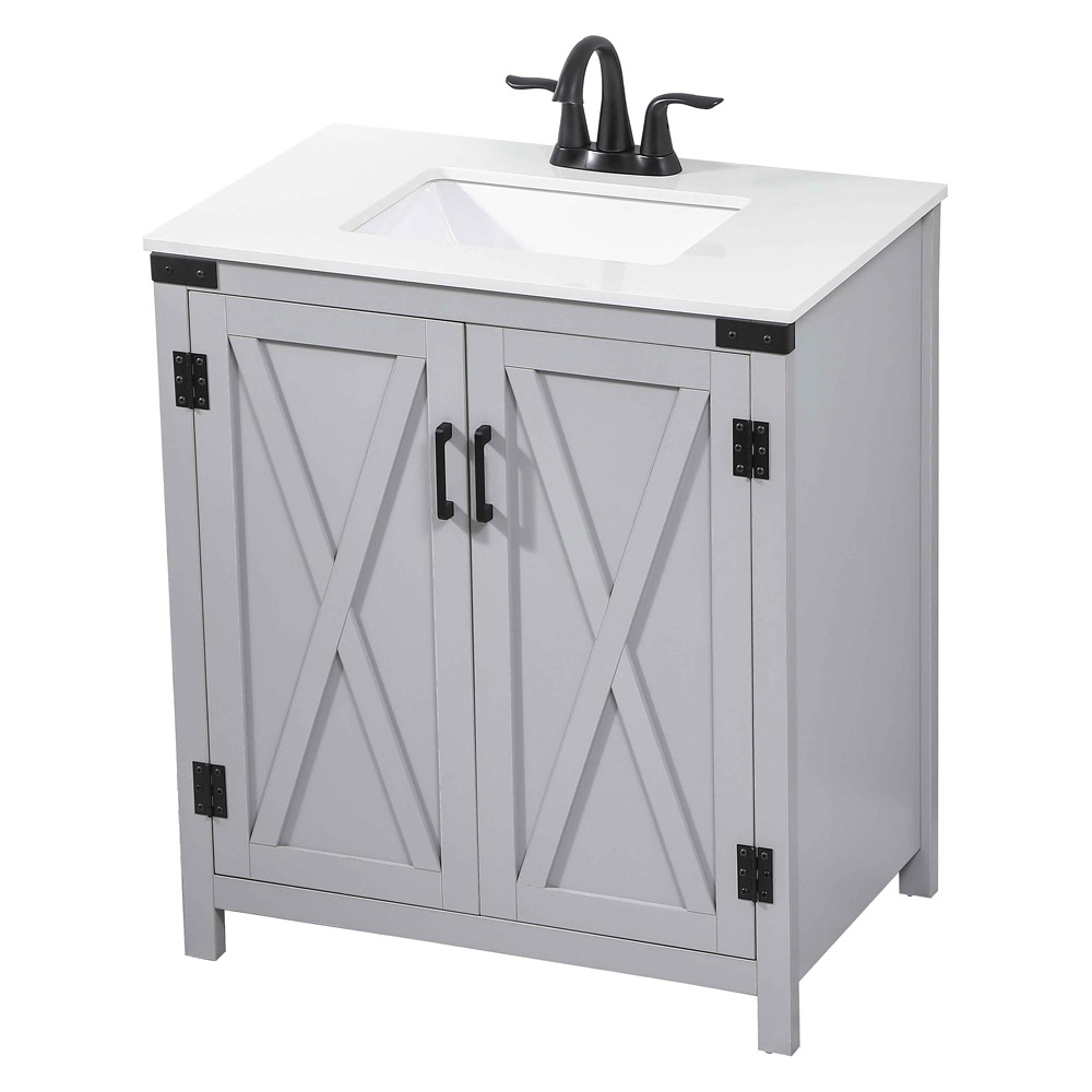 Elegant Bathroom Vanity - Gray (VF90230GR)