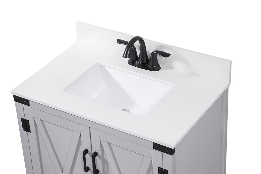 Elegant Bathroom Vanity - Gray (VF90230GR-BS)