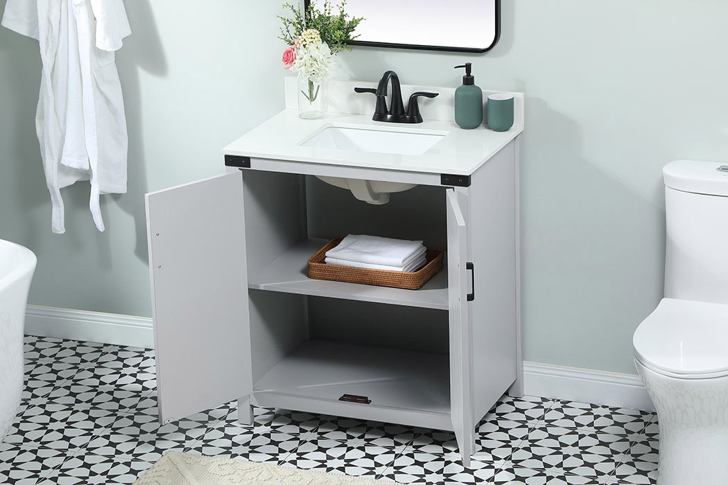 Elegant Bathroom Vanity - Gray (VF90230GR-BS)