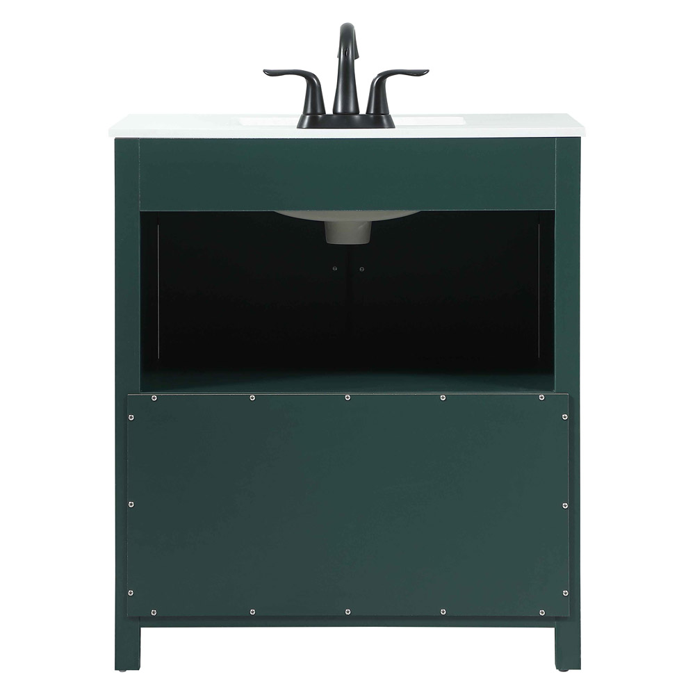 Elegant Bathroom Vanity - Green (VF90230MGN)