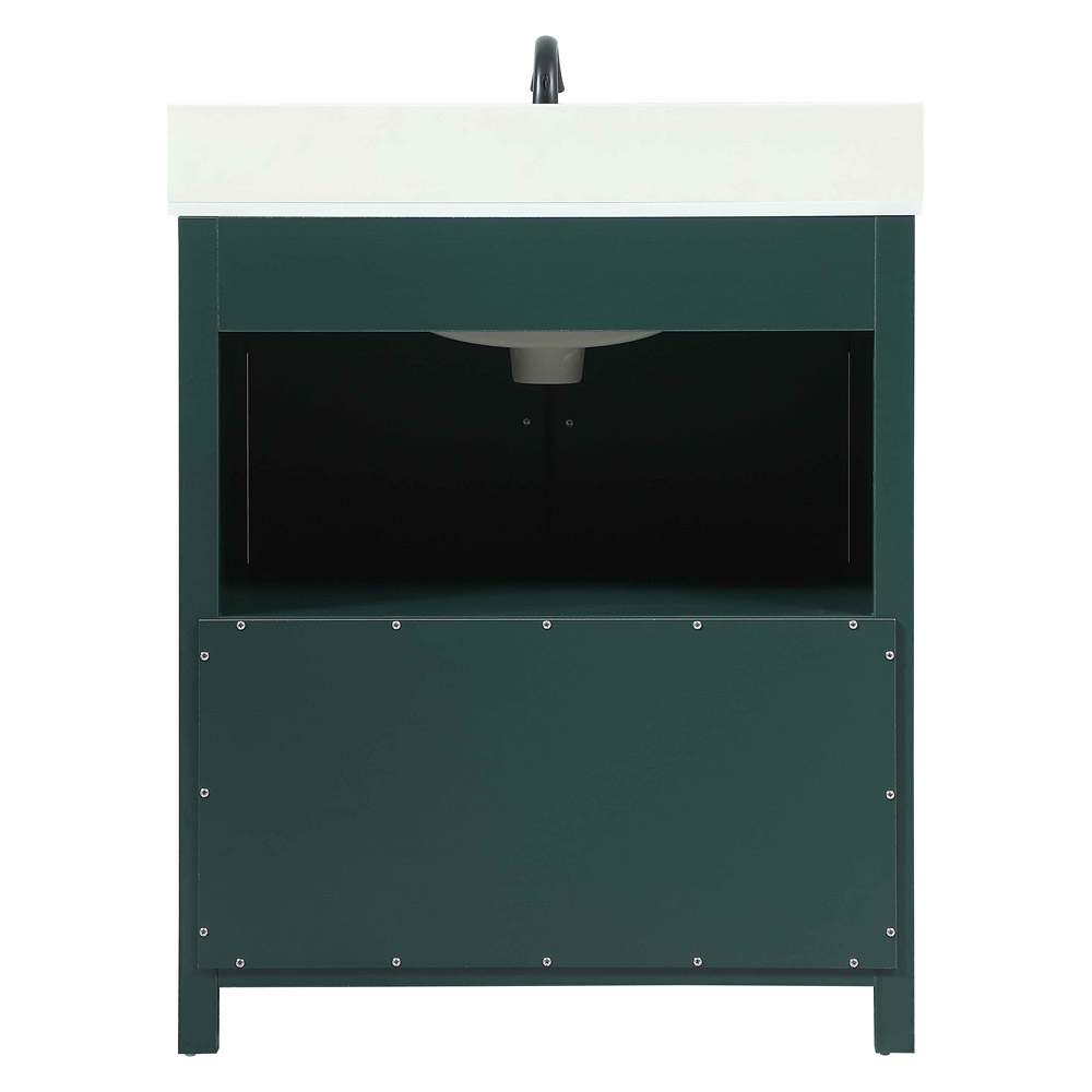 Elegant Bathroom Vanity - Green (VF90230MGN-BS)