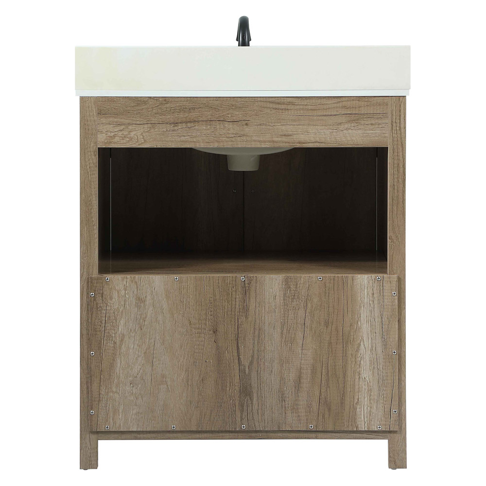 Elegant Bathroom Vanity - Natural Wood (VF90230NT-BS)