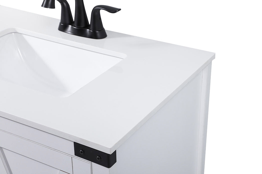 Elegant Bathroom Vanity - White (VF90230WH)