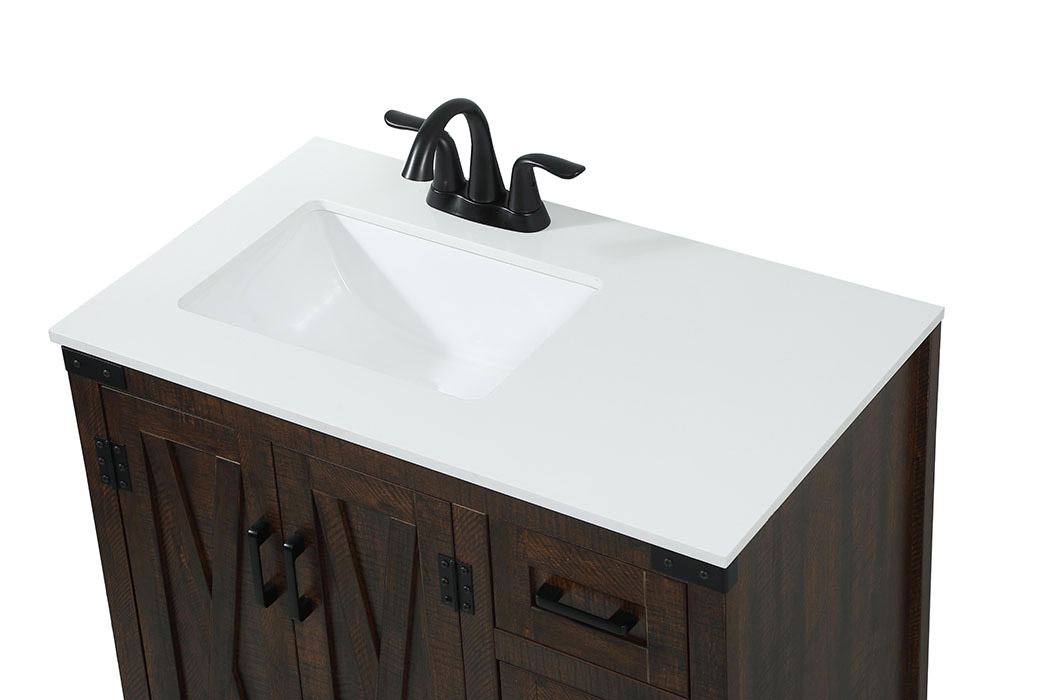 Elegant Bathroom Vanity - Espresso (VF90232EX)