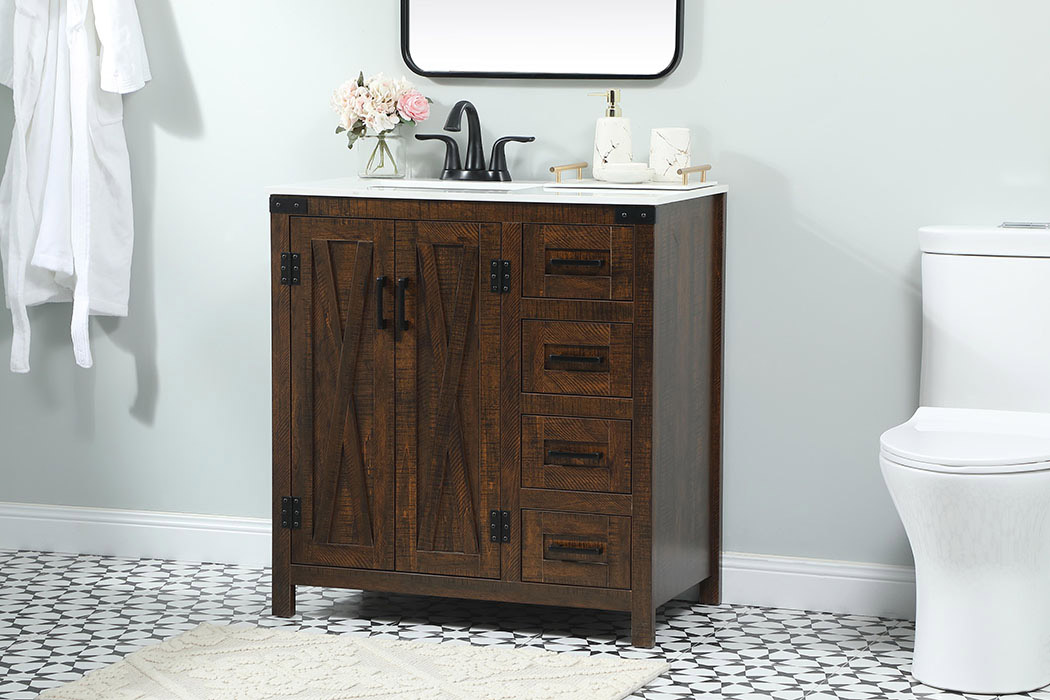 Elegant Bathroom Vanity - Espresso (VF90232EX)