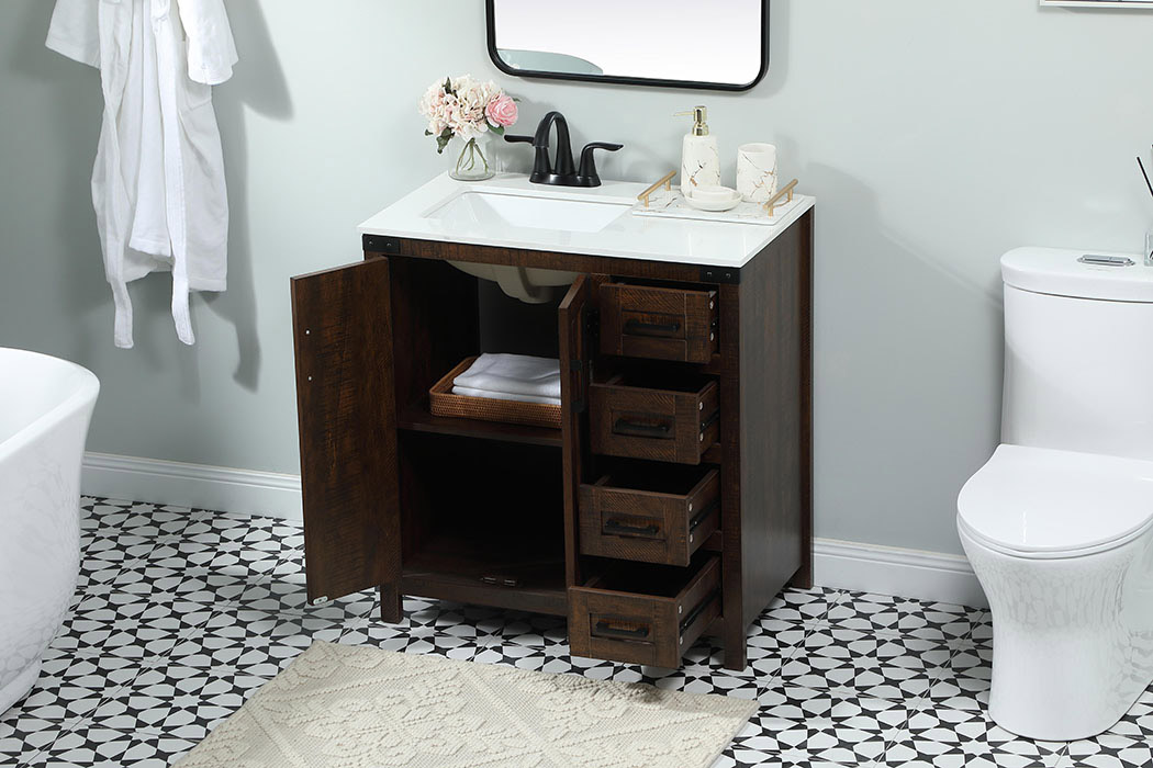 Elegant Bathroom Vanity - Espresso (VF90232EX)