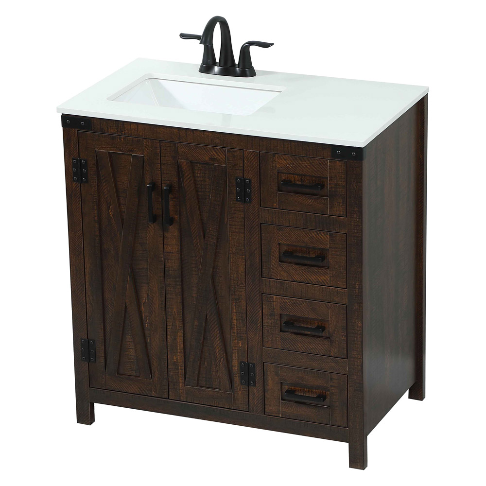 Elegant Bathroom Vanity - Espresso (VF90232EX)