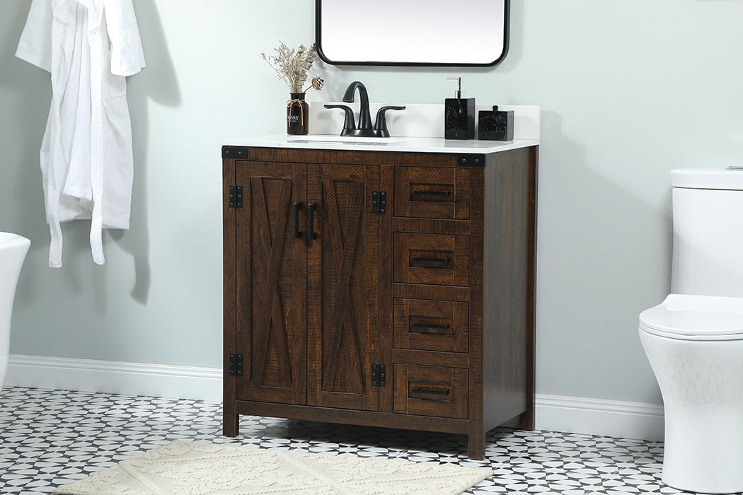 Elegant Bathroom Vanity - Espresso (VF90232EX-BS)