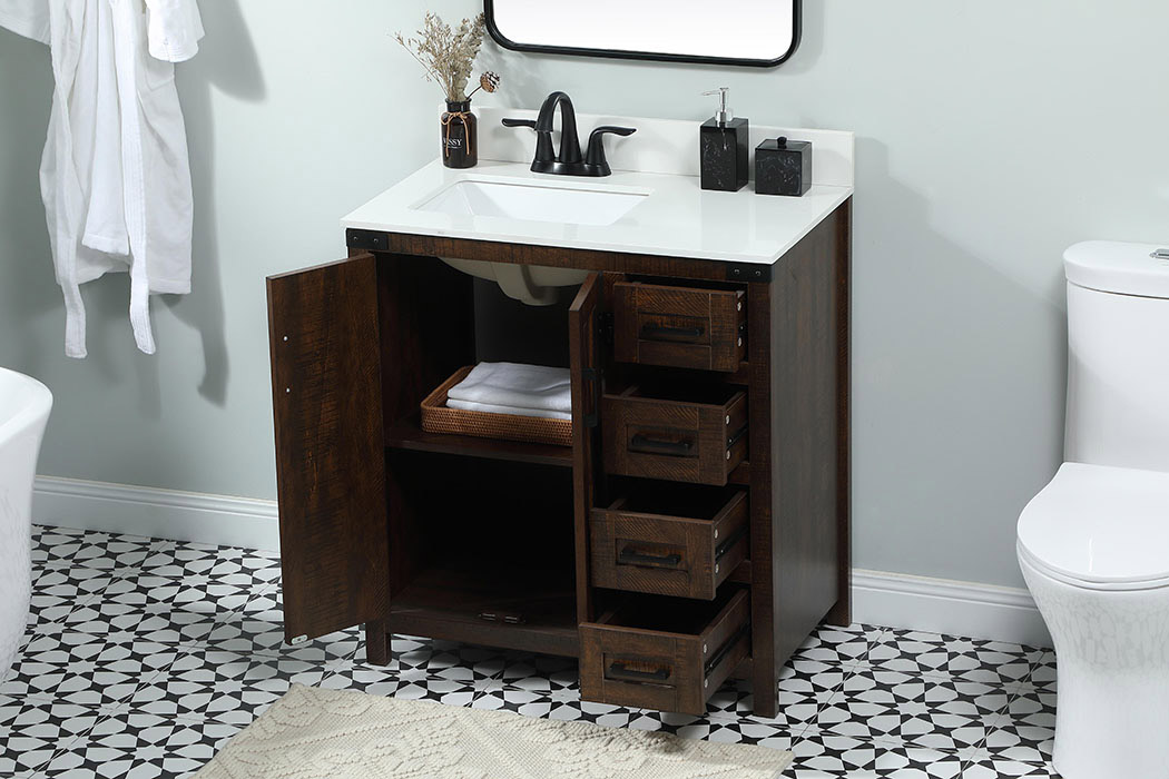 Elegant Bathroom Vanity - Espresso (VF90232EX-BS)