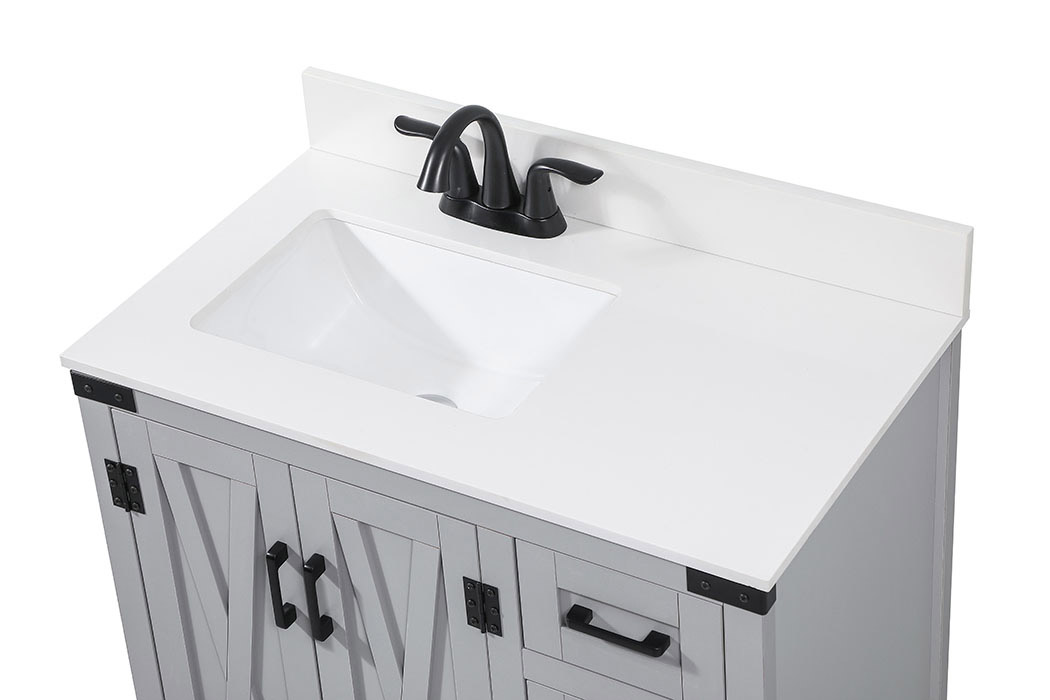 Elegant Bathroom Vanity - Gray (VF90232GR-BS)