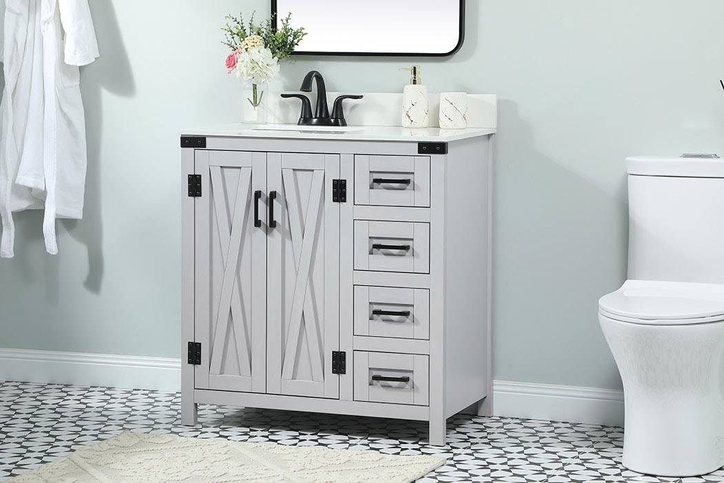 Elegant Bathroom Vanity - Gray (VF90232GR-BS)