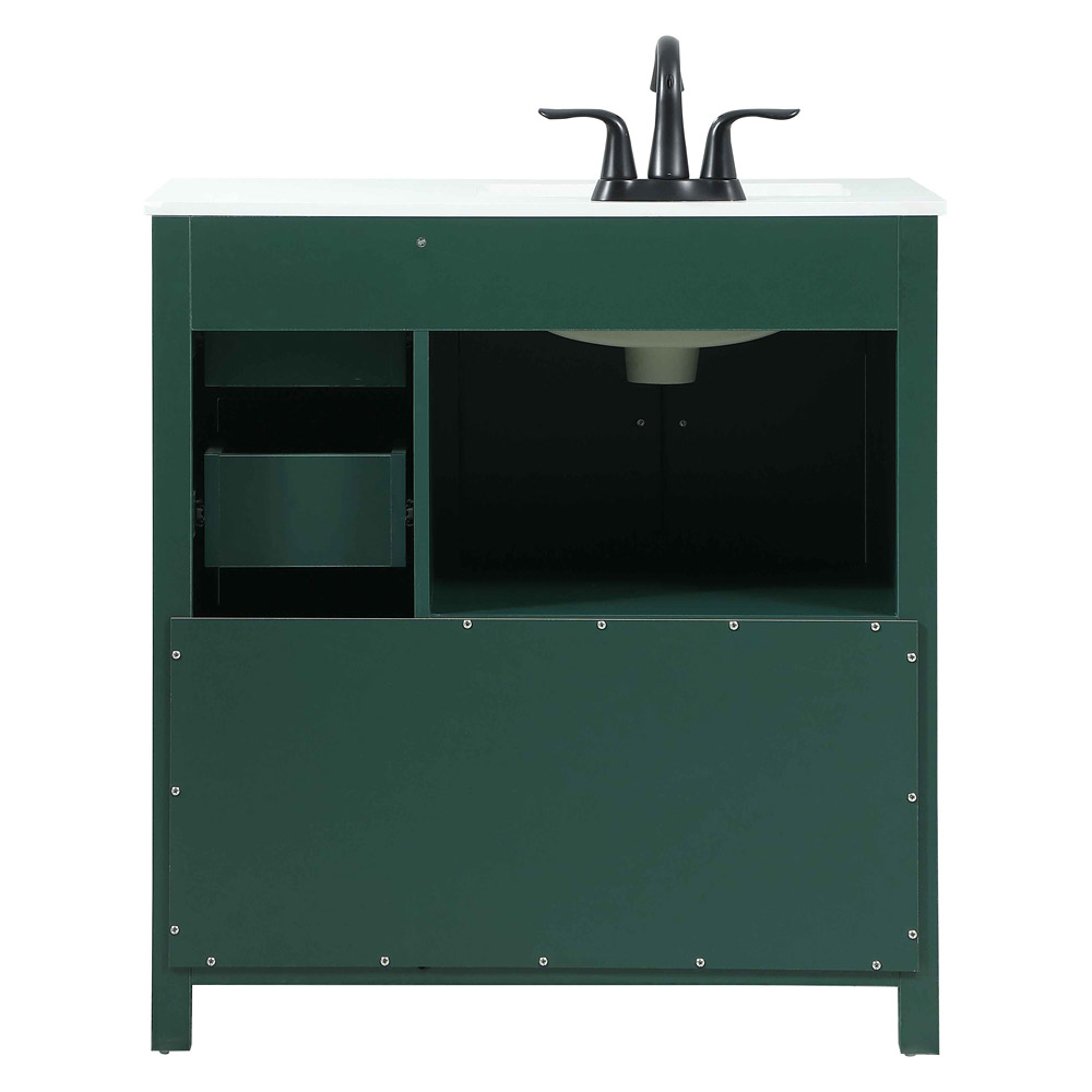 Elegant Bathroom Vanity - Green (VF90232MGN)