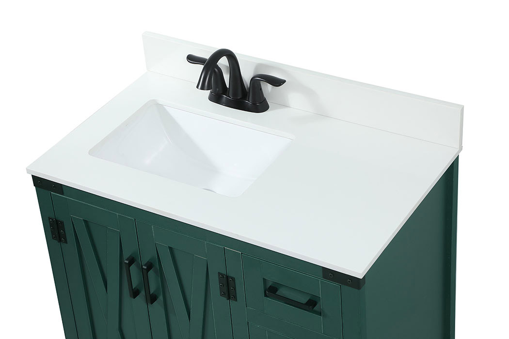 Elegant Bathroom Vanity - Green (VF90232MGN-BS)