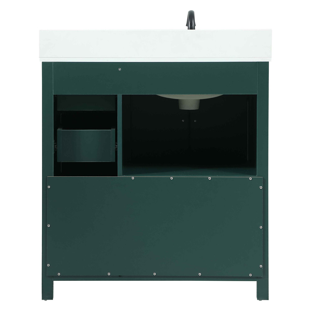 Elegant Bathroom Vanity - Green (VF90232MGN-BS)