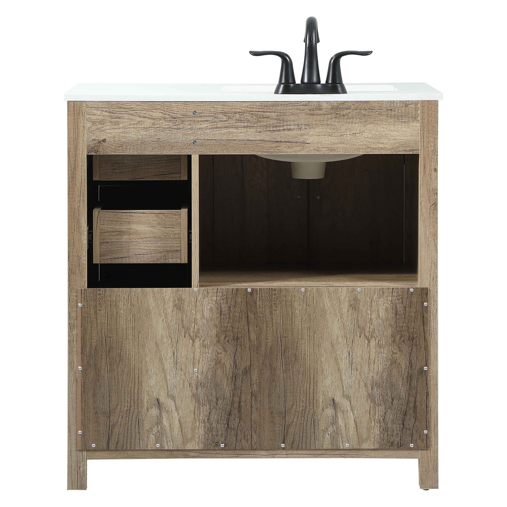 Elegant Bathroom Vanity - Natural Wood (VF90232NT)