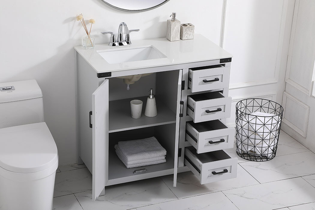 Elegant Bathroom Vanity - Gray (VF90236GR)