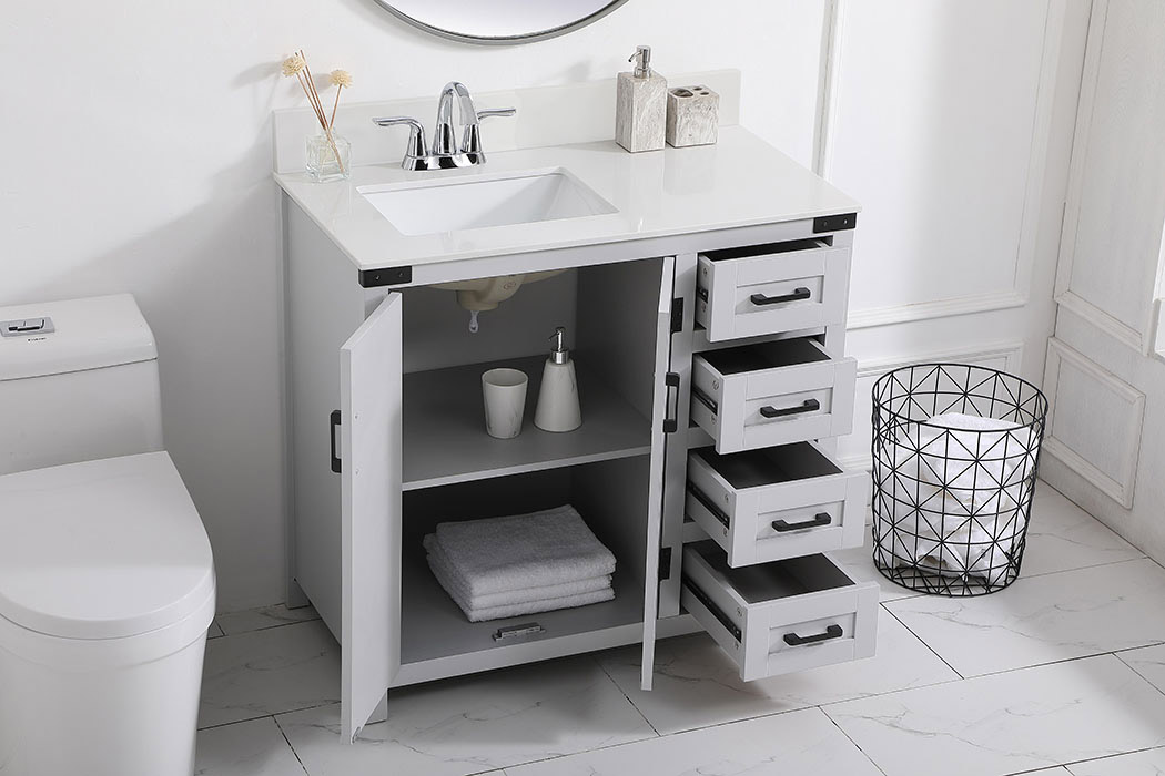 Elegant Bathroom Vanity - Gray (VF90236GR-BS)