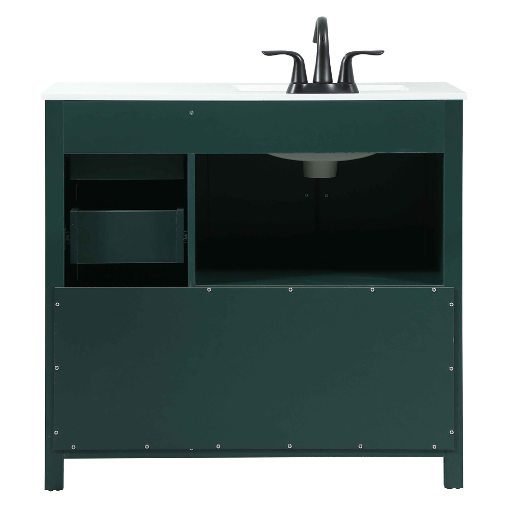 Elegant Bathroom Vanity - Green (VF90236MGN)