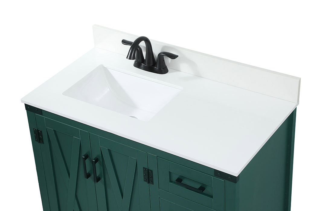 Elegant Bathroom Vanity - Green (VF90236MGN-BS)