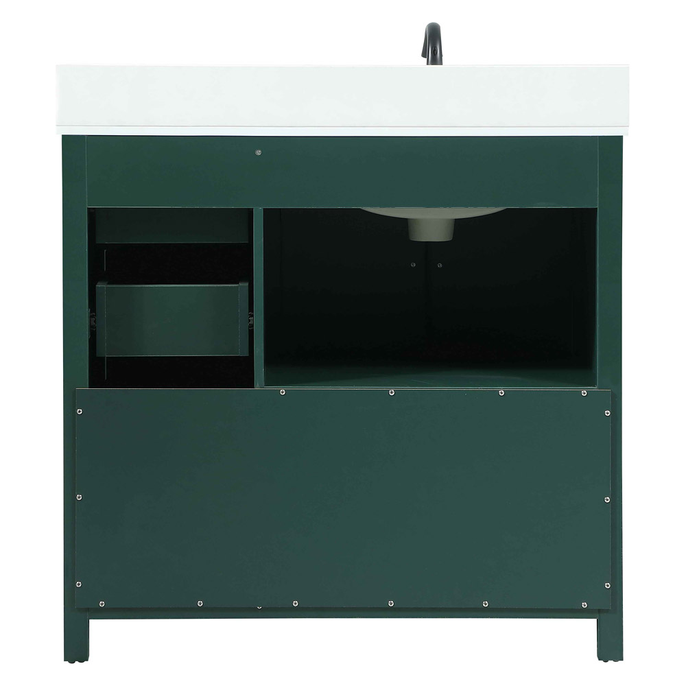 Elegant Bathroom Vanity - Green (VF90236MGN-BS)