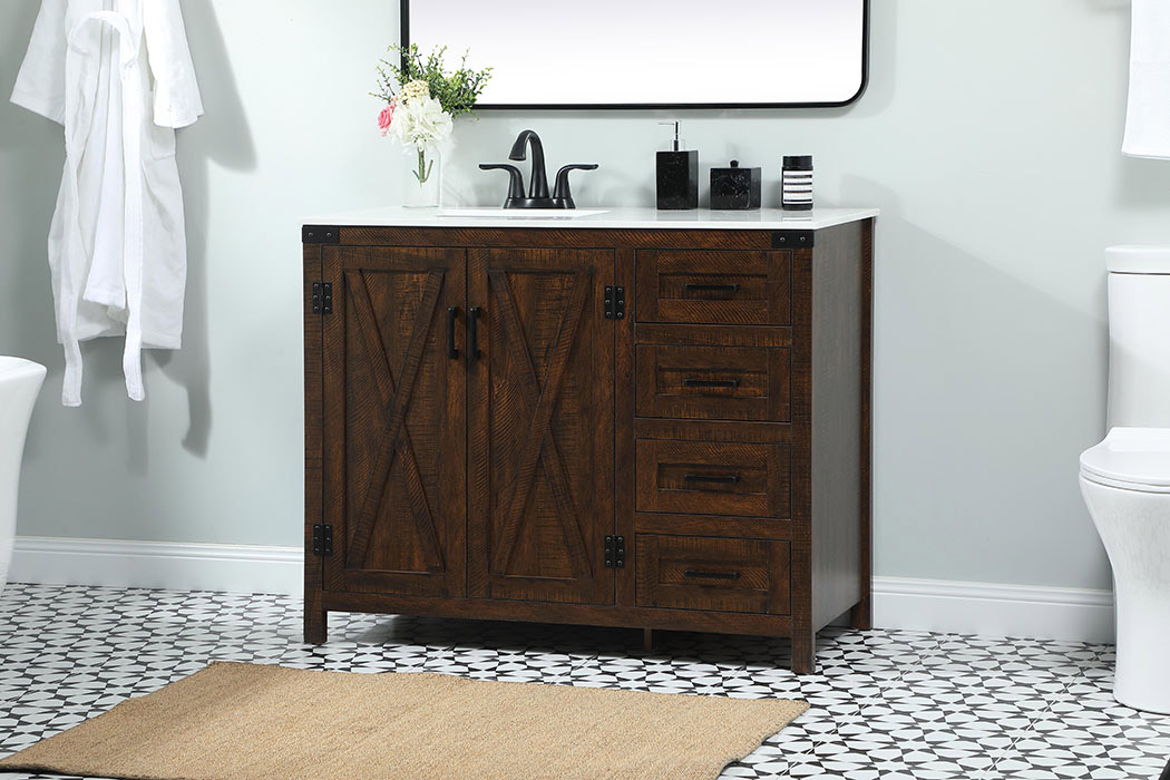 Elegant Bathroom Vanity - Espresso (VF90242EX)