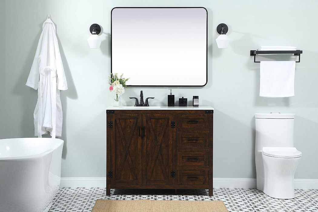 Elegant Bathroom Vanity - Espresso (VF90242EX)