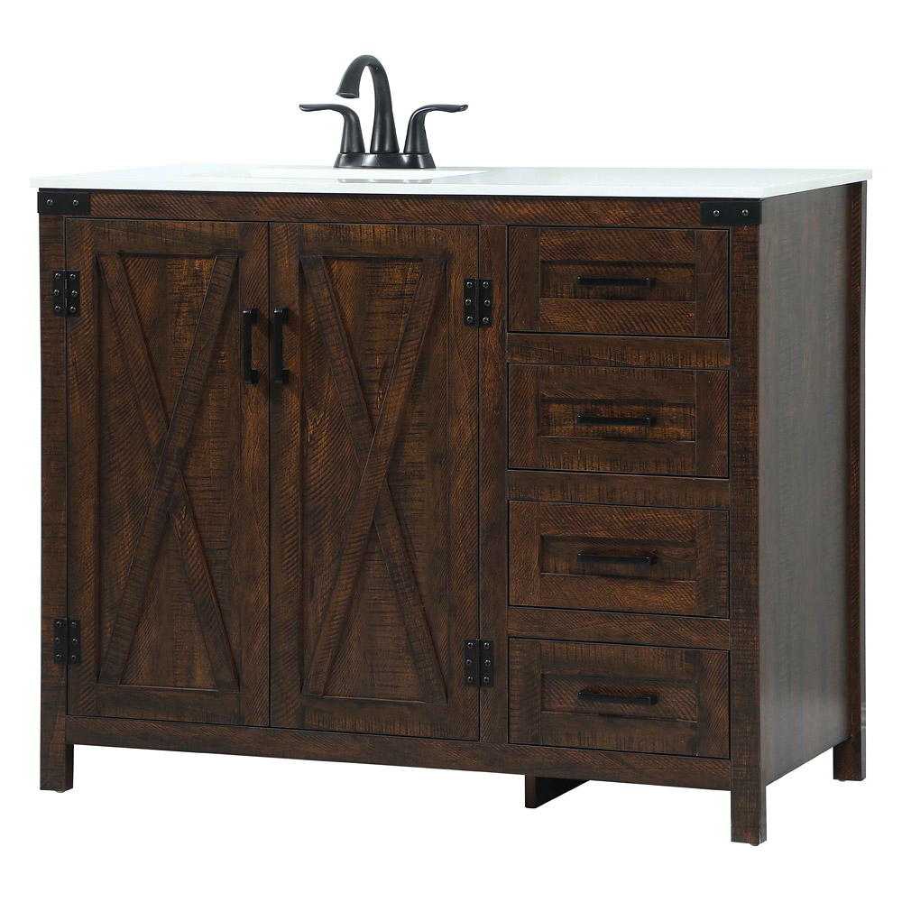 Elegant Bathroom Vanity - Espresso (VF90242EX)