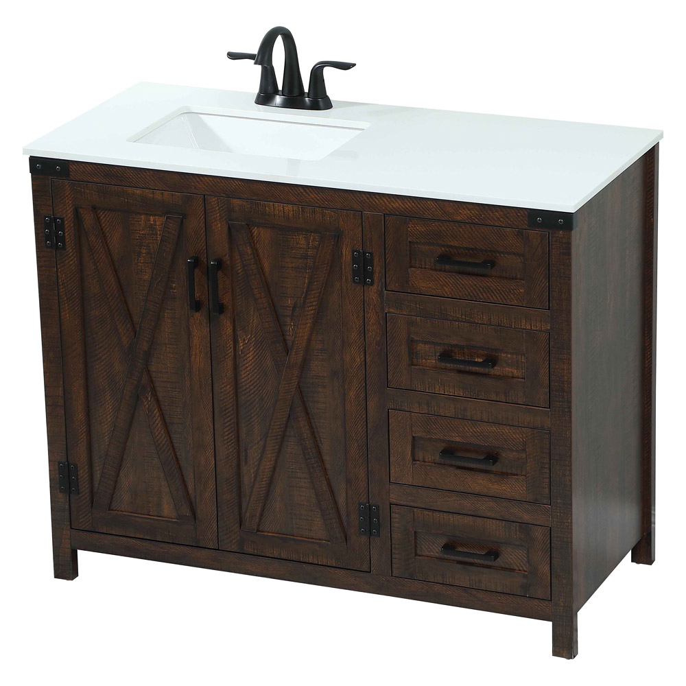 Elegant Bathroom Vanity - Espresso (VF90242EX)