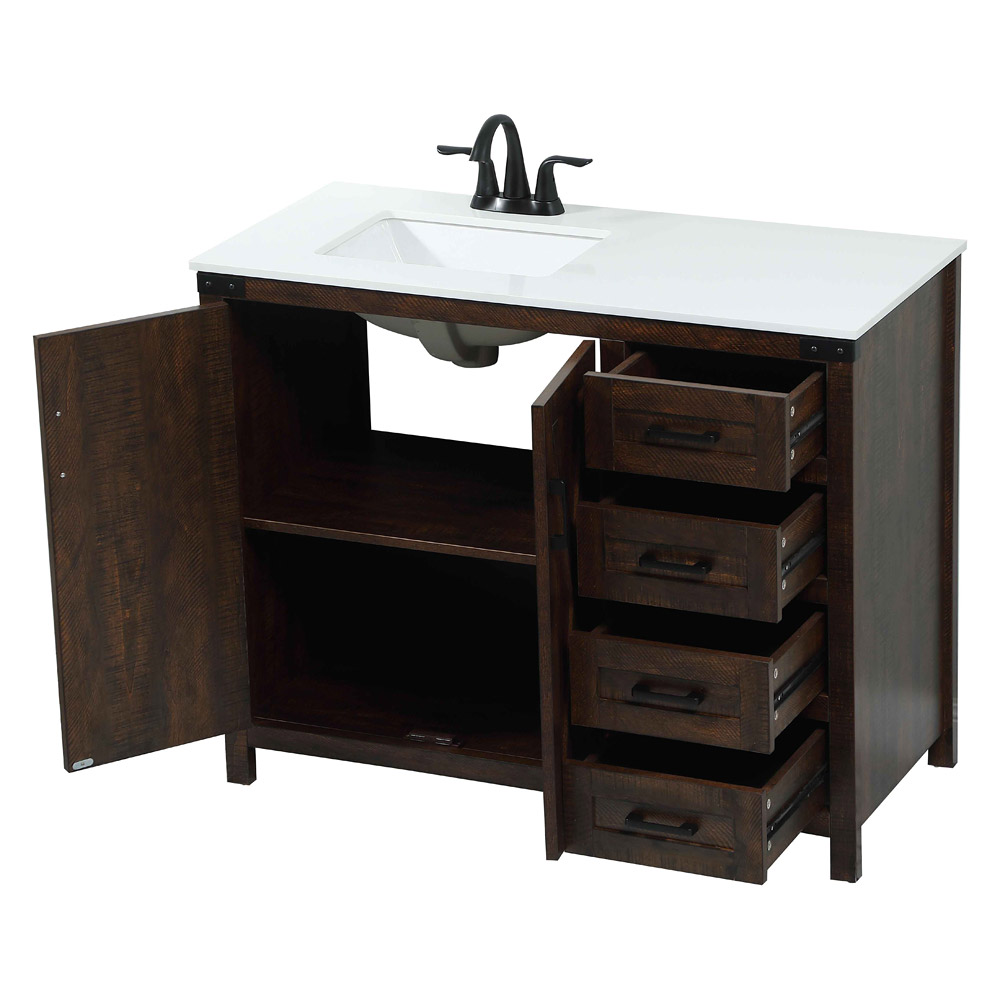 Elegant Bathroom Vanity - Espresso (VF90242EX)