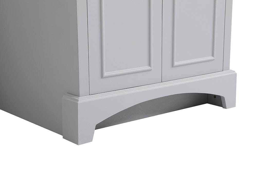 Elegant Bathroom Vanity - Gray, L 24" (VF90624GR)