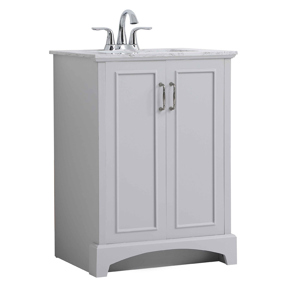 Elegant Bathroom Vanity - Gray, L 24" (VF90624GR)