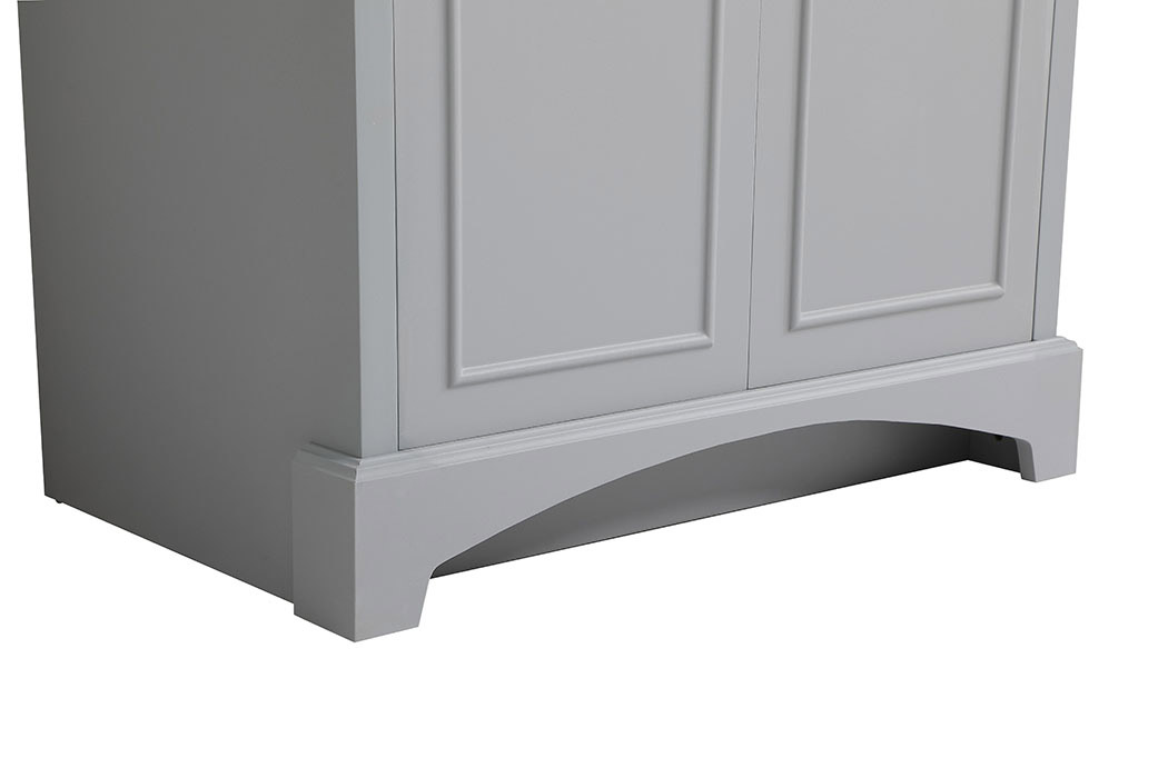 Elegant Bathroom Vanity - Gray, L 30" (VF90630GR)