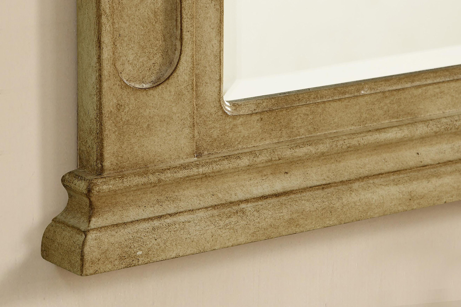 Elegant Wall Mirror - Antique Beige (VM-1001)