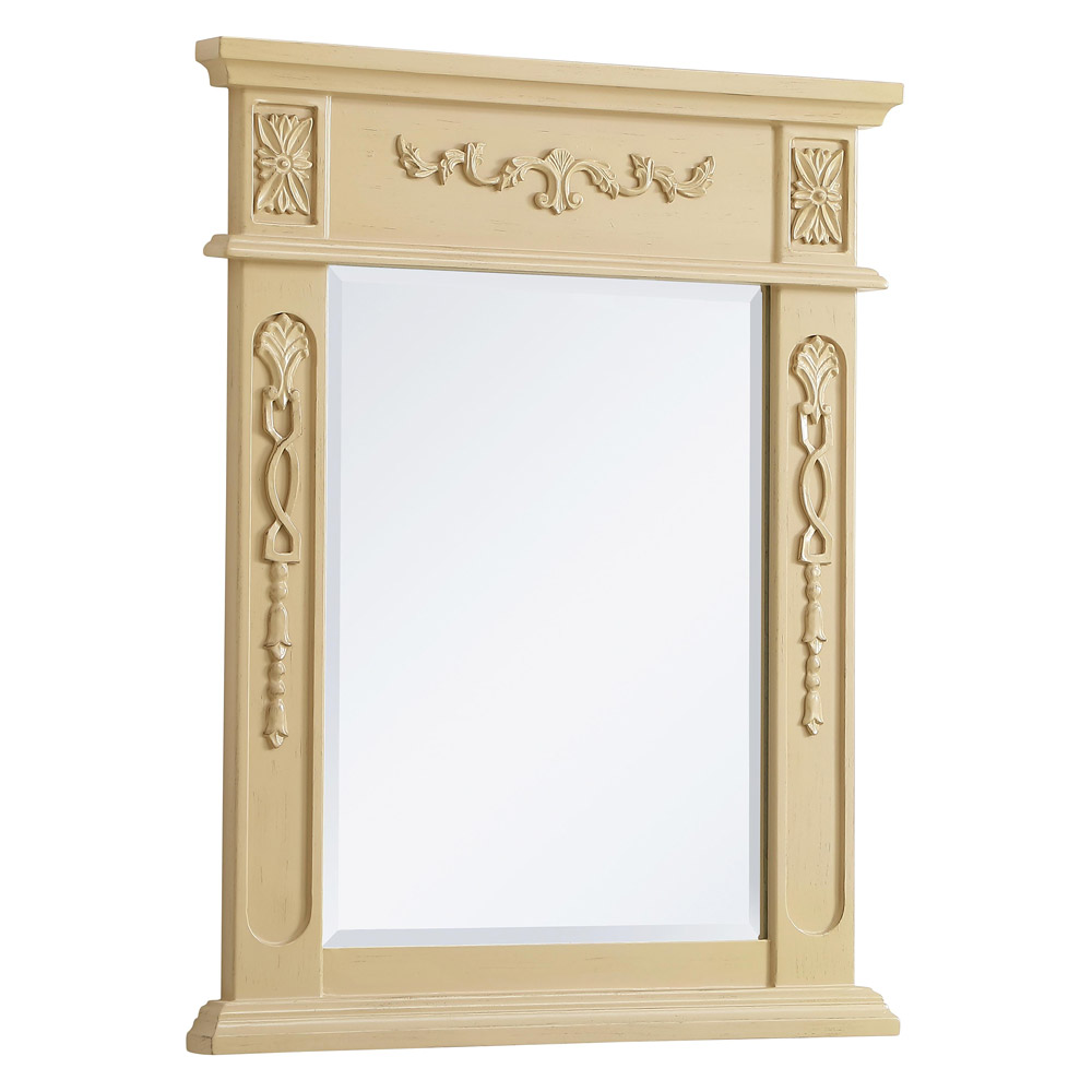 Elegant Wall Mirror - Light Antique Beige, L 22" (VM12228LT)