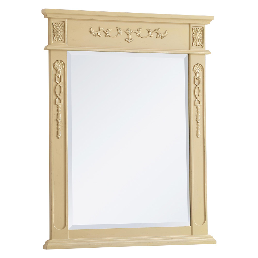 Elegant Wall Mirror - Light Antique Beige, L 28" (VM12836LT)