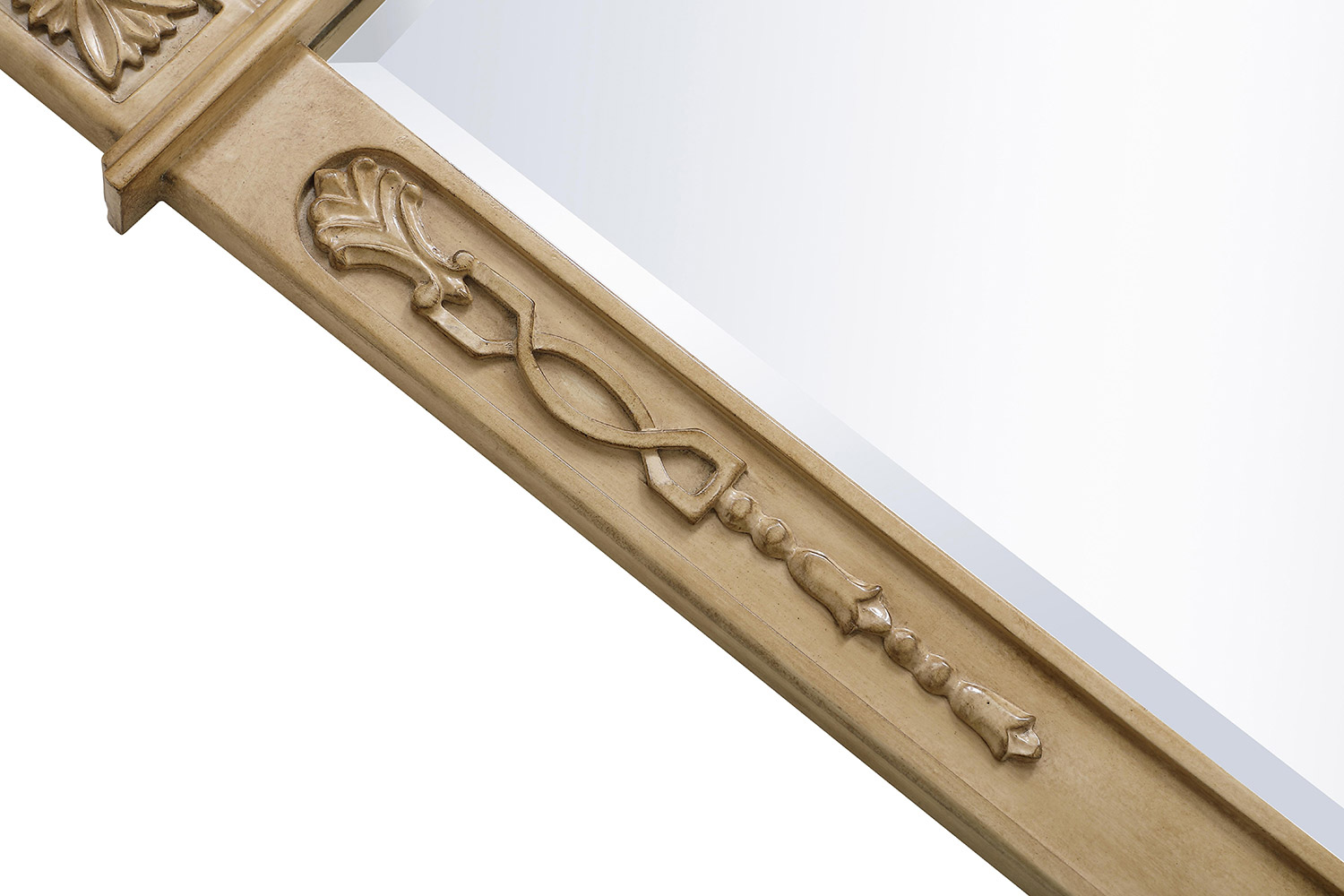 Elegant Wall Mirror - Antique Beige, L 32" (VM13236AB)