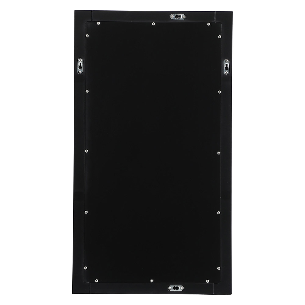 Elegant Wall Mirror - Black, D 18", H 32" (VM21832BK)