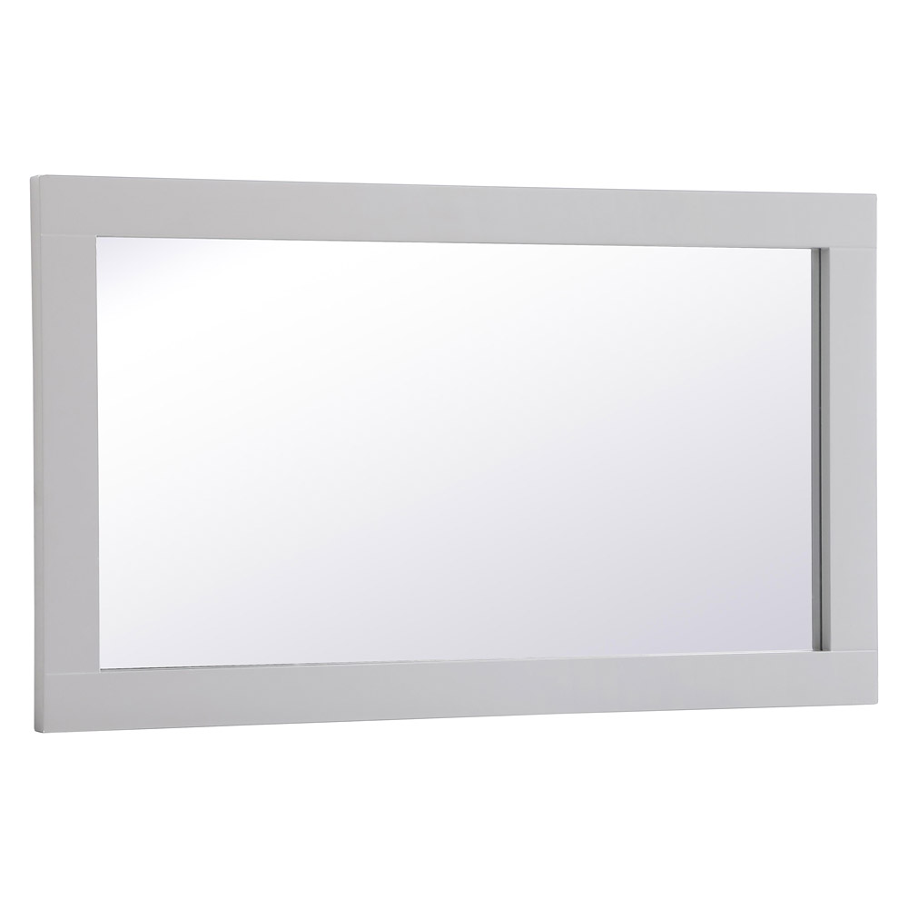 Elegant Wall Mirror - Gray, D 18", H 32" (VM21832GR)