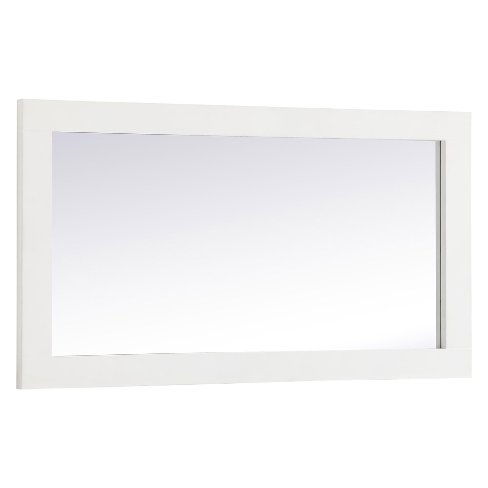 Elegant Wall Mirror - White, D 18", H 32" (VM21832WH)