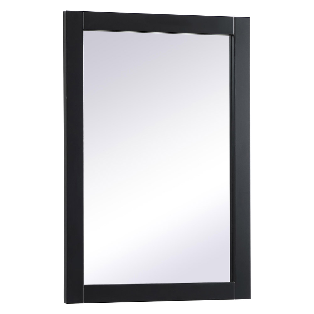 Elegant Wall Mirror - Black, D 22", H 32" (VM22232BK)